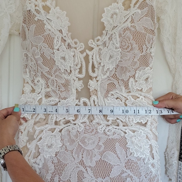 Tarik Ediz Wedding Dress sz 2 - Picture 15 of 16